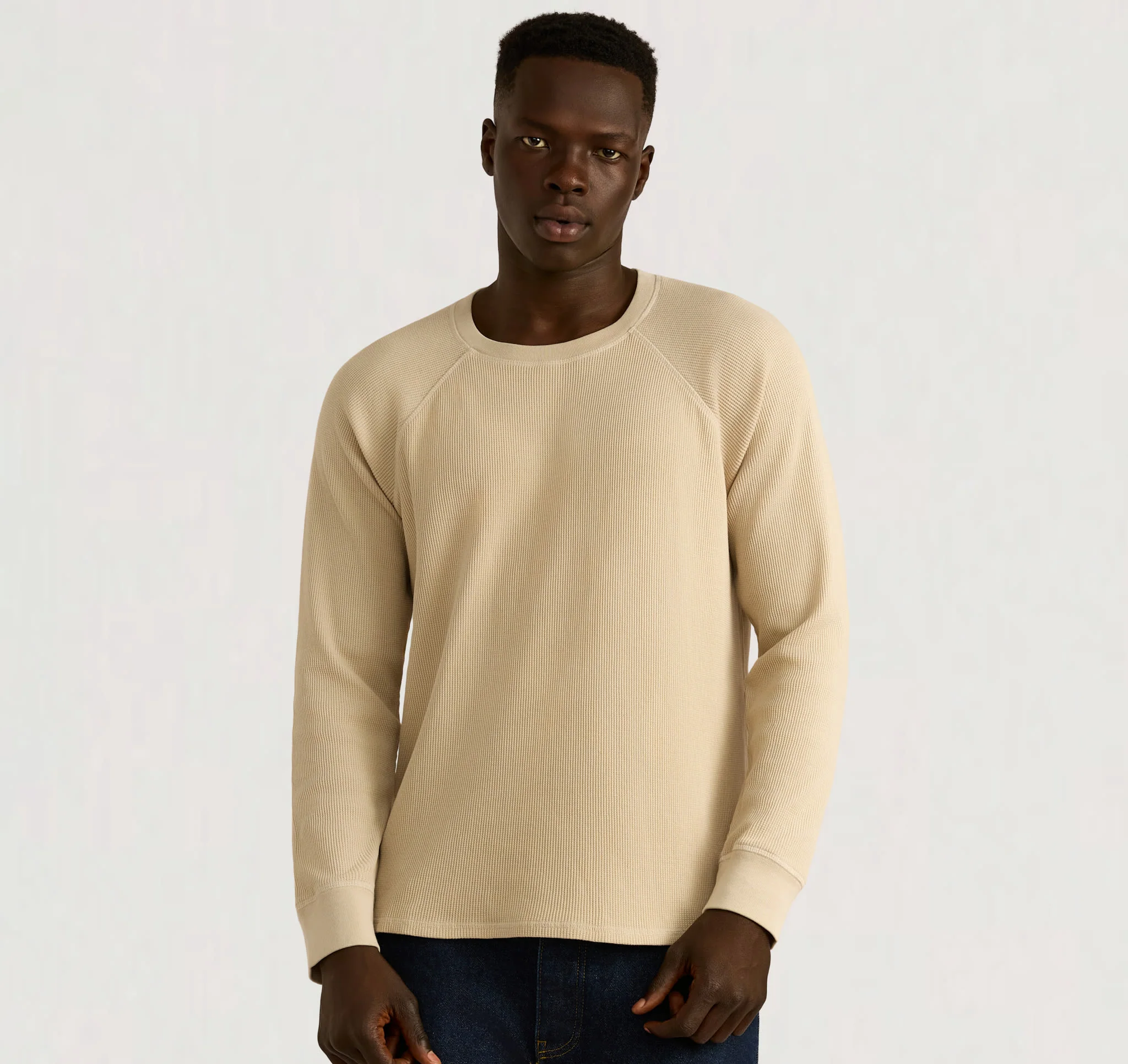 Waffle Raglan Long Sleeve