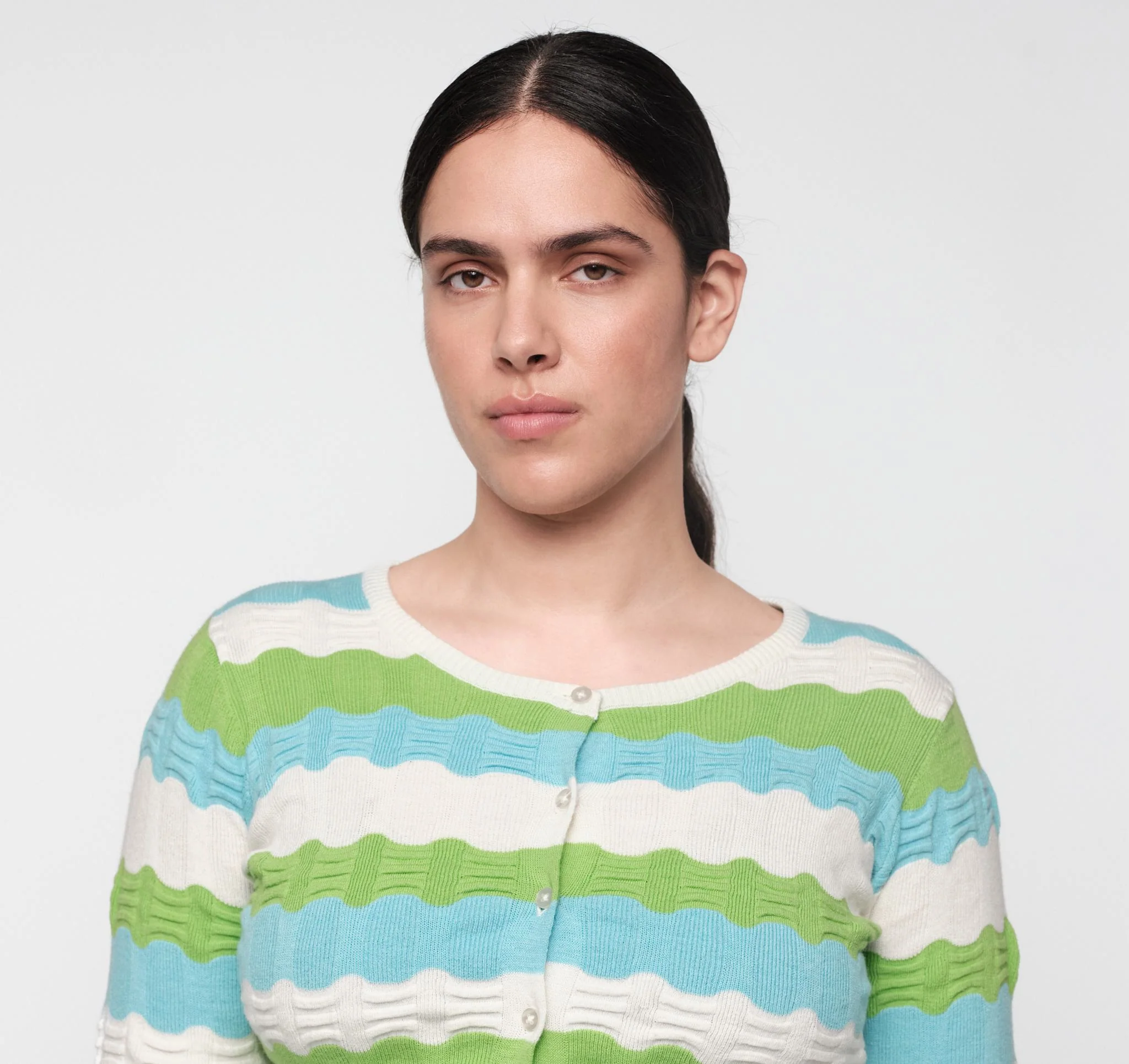 Soft Knit Textured Cardigan - Image 2
